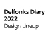 DELFONICS Diary 2022　デザインラインナップ公開