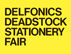 DELFONICS DEADSTOCK STATIONERY FAIR