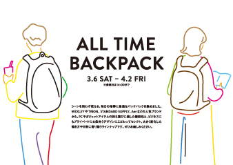 【大阪ギャラリー】 All time Backpack