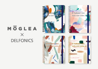 直営店限定「MOGLEA × DELFONICS コラボレーション ダイアリー」(2023年10月始まり)